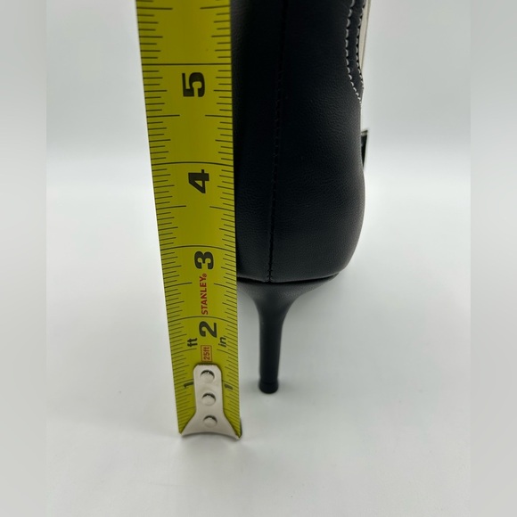 INC Hayleigh Knee-High Cowboy Vegan Boots | Black & Bone Size 7M | New with Box - Picture 5 of 10